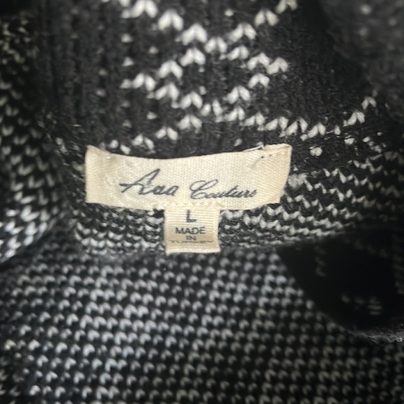 Ana Couture Black Printed Open Cardigan Size Large - Picture 3 of 13